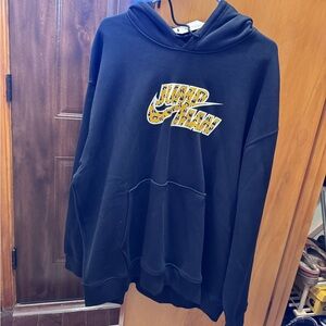 Nike Jordan Jumpman Black Hoodie with Yellow Design